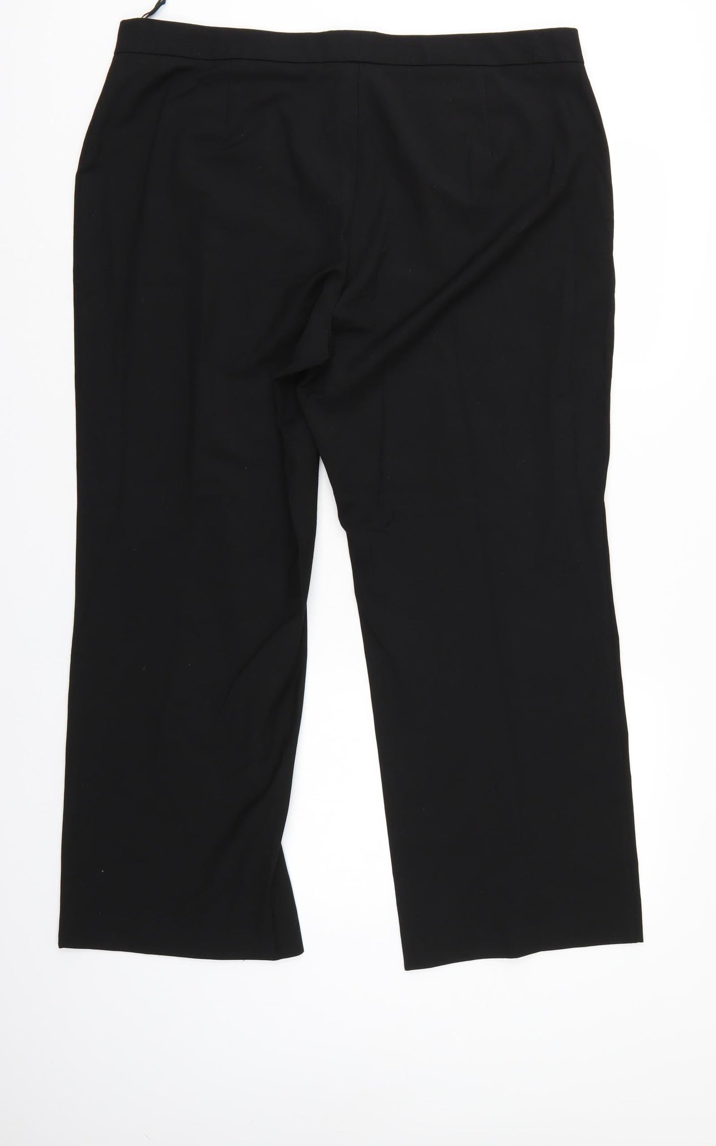 M&S Womens Black   Trousers  Size 18 L27 in
