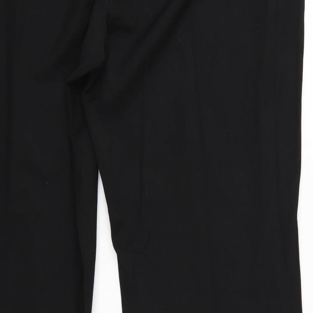 M&S Womens Black   Trousers  Size 18 L27 in