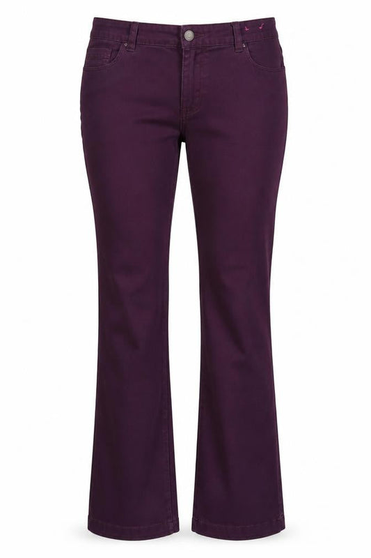Tu Womens Purple  Denim Bootcut Jeans Size 4 L27 in