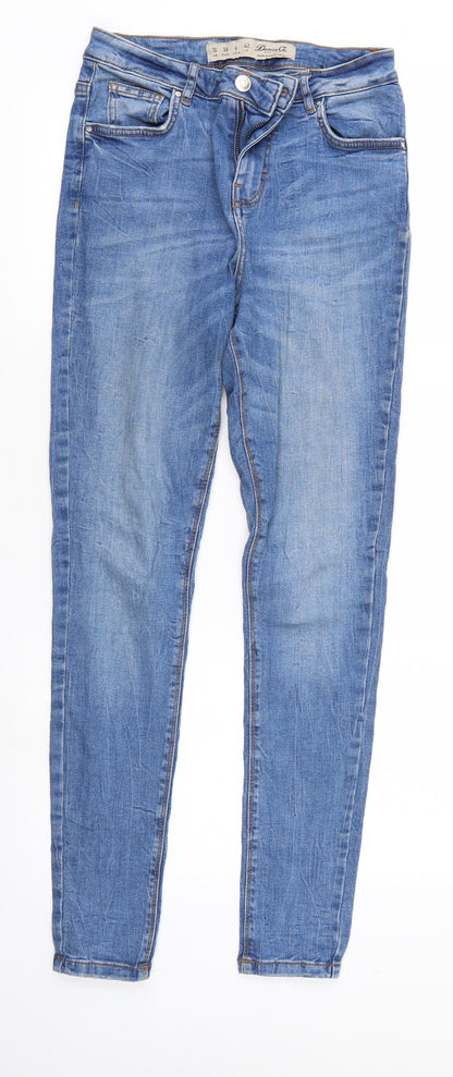 Denim & Co. Womens Blue  Denim Tapered Jeans Size 10 L29 in