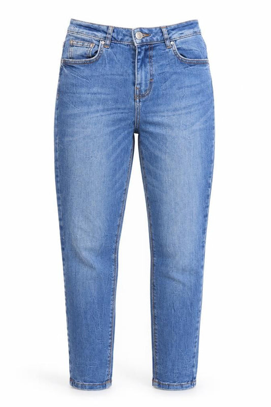 Womens UK Size 10 Denim & Co. Regular Fit Tapered Blue Jeans