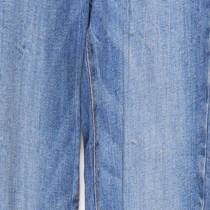 Denim & Co. Womens Blue  Denim Tapered Jeans Size 10 L29 in
