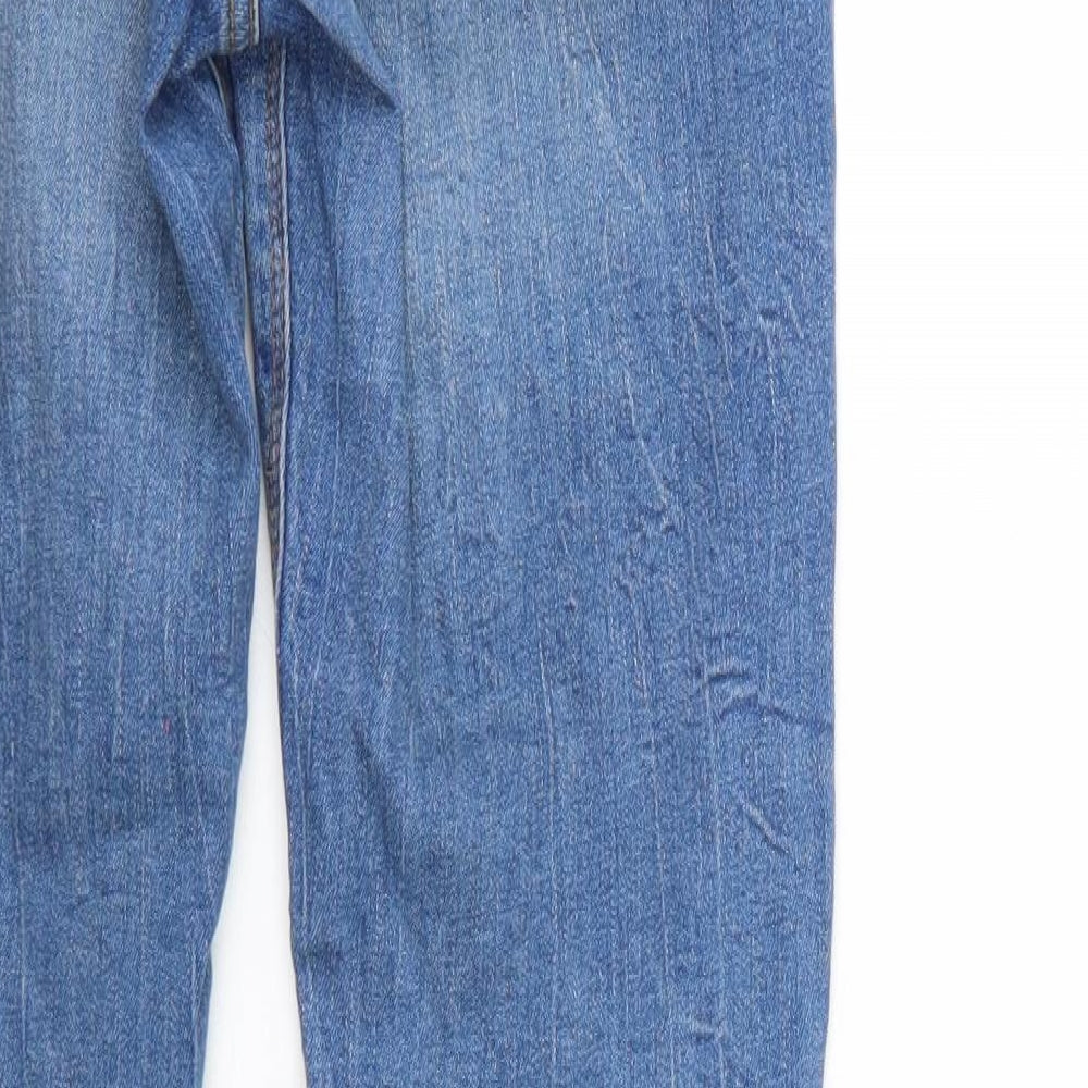 Denim & Co. Womens Blue  Denim Tapered Jeans Size 10 L29 in