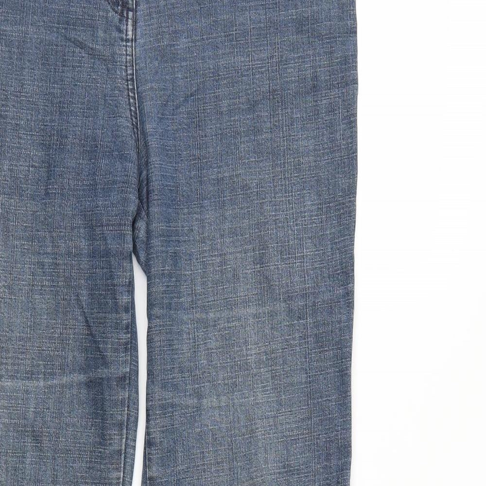 Per Una Womens Blue  Denim Bootcut Jeans Size 4 L32 in