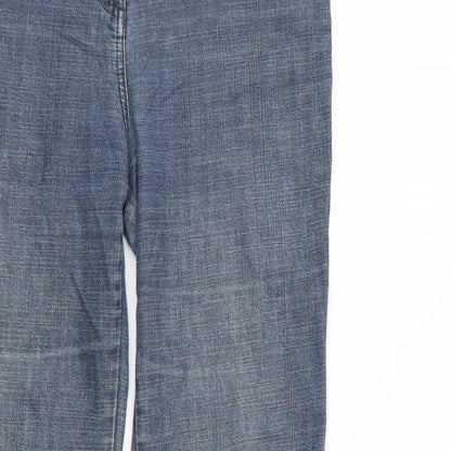 Per Una Womens Blue  Denim Bootcut Jeans Size 4 L32 in