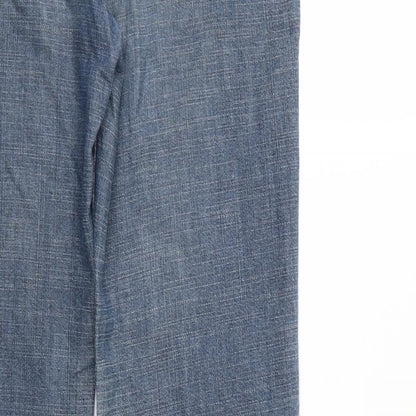 Per Una Womens Blue  Denim Bootcut Jeans Size 4 L32 in