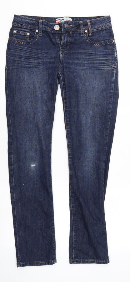 247 Womens Blue  Denim Skinny Jeans Size 8 L30 in