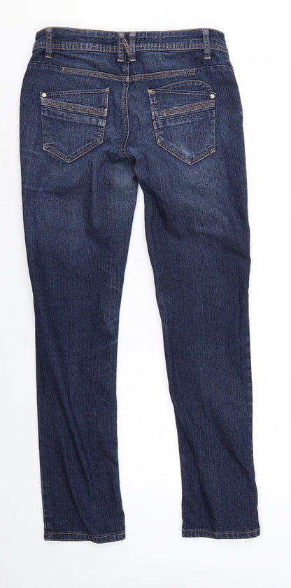 247 Womens Blue  Denim Skinny Jeans Size 8 L30 in