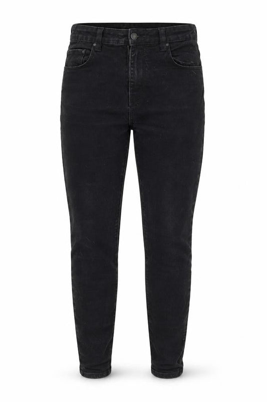 Womens UK Size 14 Denim & Co. Regular Fit Tapered Black Jeans