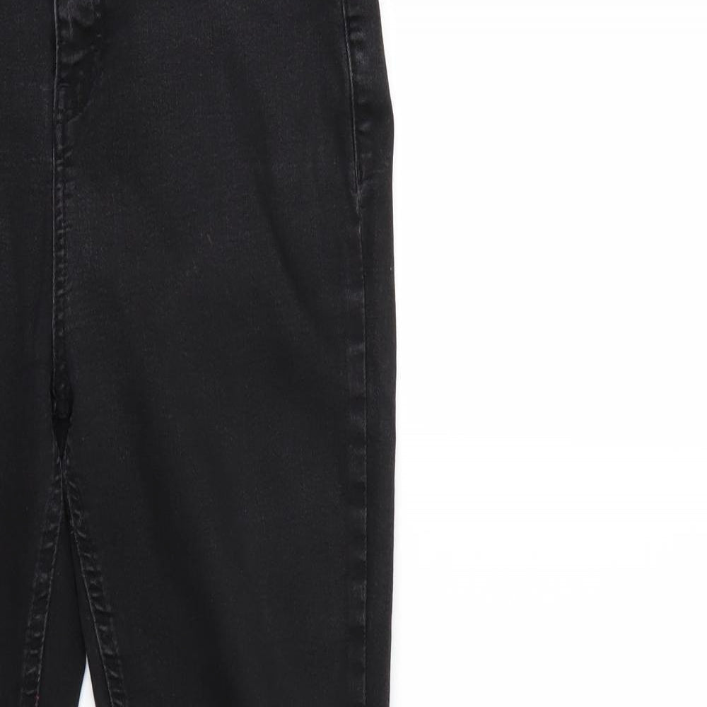 Womens UK Size 8 Dorothy Perkins Regular Fit Straight Black Jeans