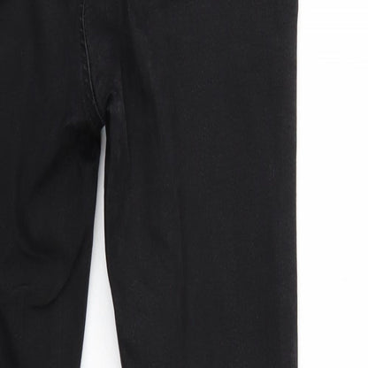 Womens UK Size 8 Dorothy Perkins Regular Fit Straight Black Jeans