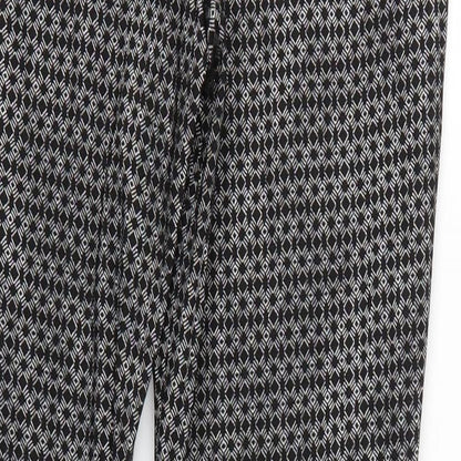Womens UK Size 16 Peacocks Regular Fit  Black Trousers