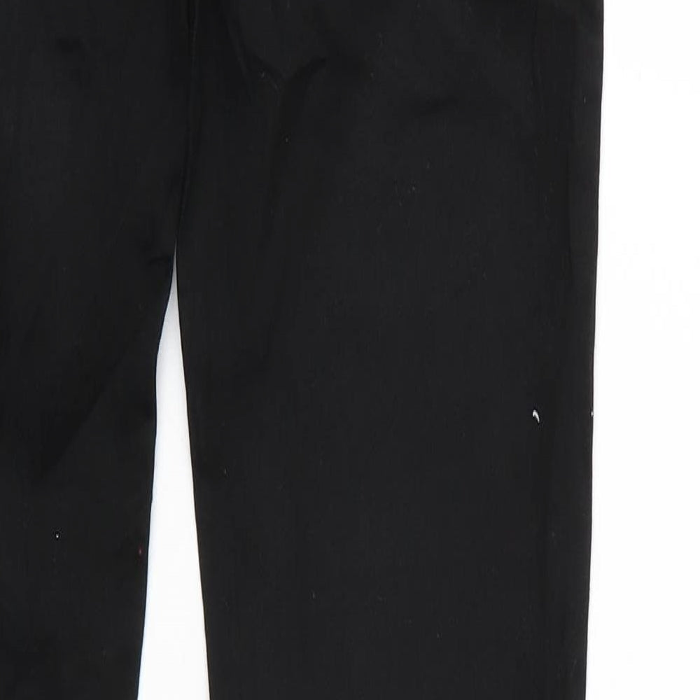 Mens UK Size 26 Review Regular Fit Straight Black Jeans