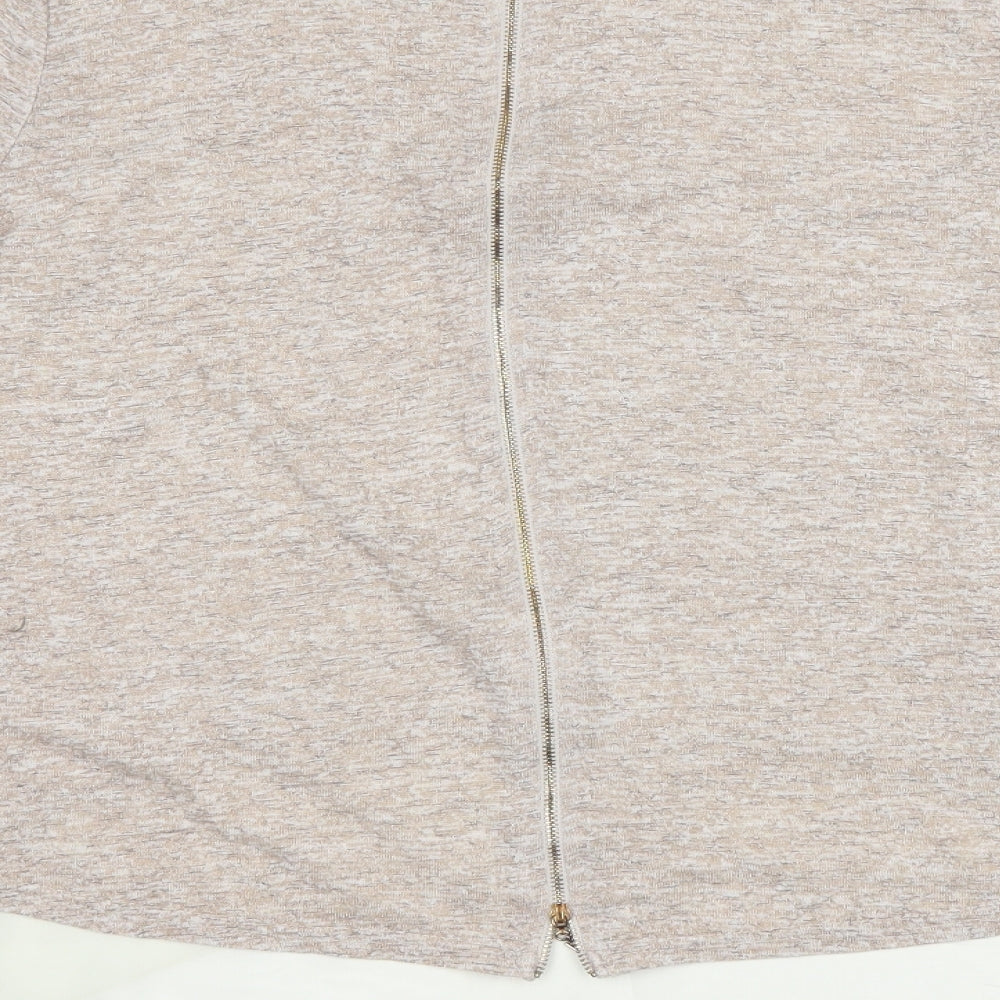 Womens UK Size 12 New Look Brown Basic T-Shirt