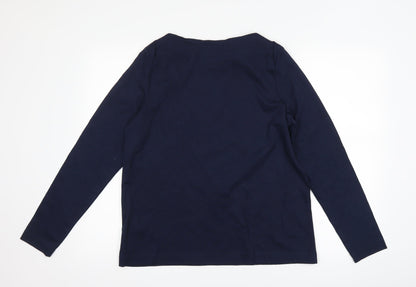 Womens UK Size 14 Marks and Spencer Blue Pullover Sweatshirt