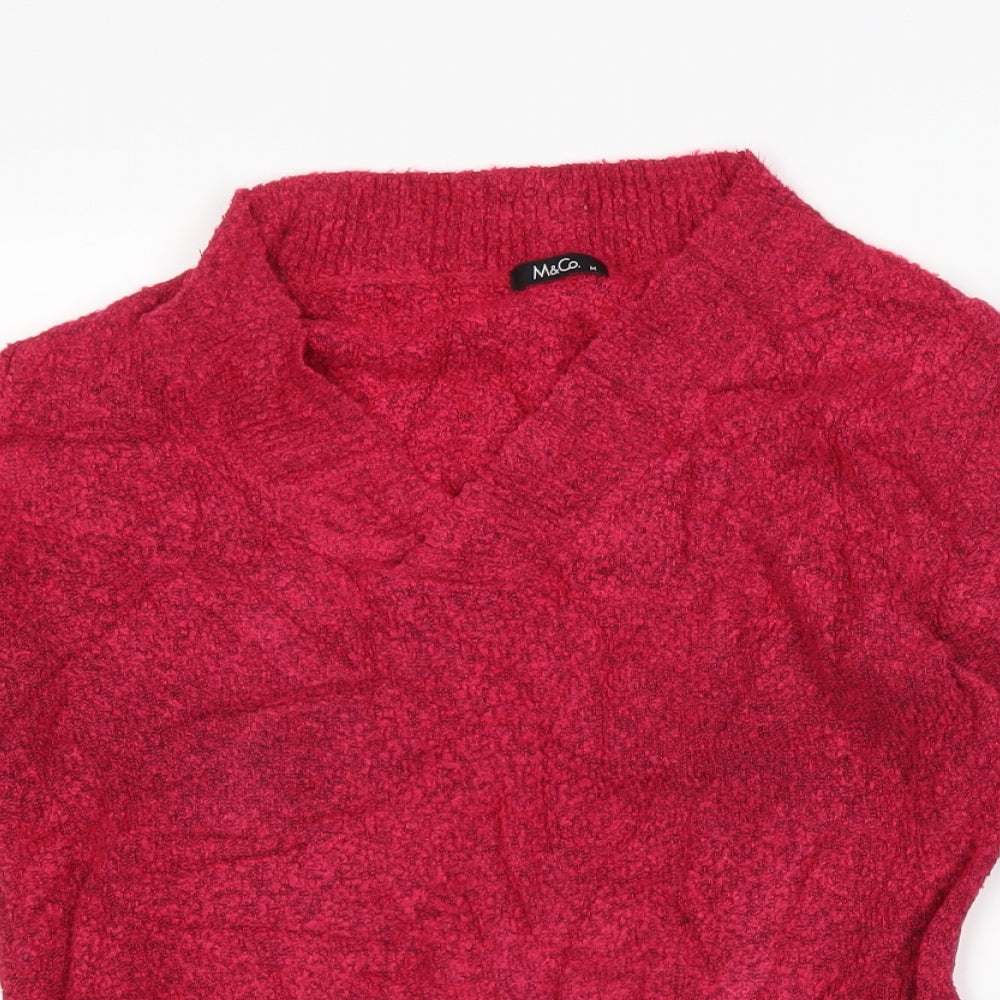 M&Co Womens Pink   Pullover Jumper Size M