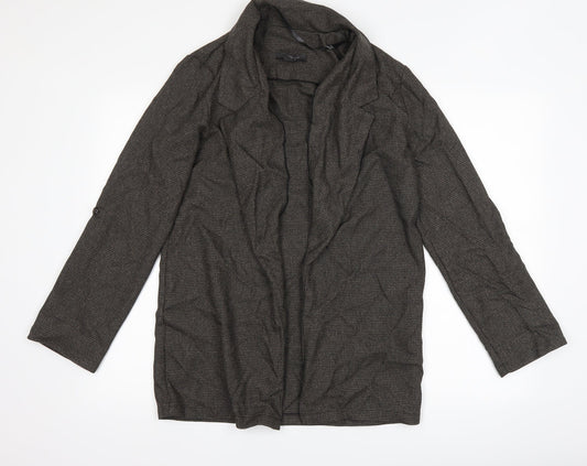 Primark Womens Grey Houndstooth  Jacket Blazer Size 10