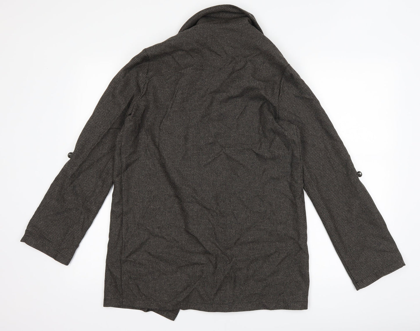 Primark Womens Grey Houndstooth  Jacket Blazer Size 10