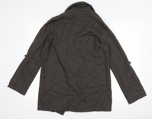 Primark Womens Grey Houndstooth  Jacket Blazer Size 10