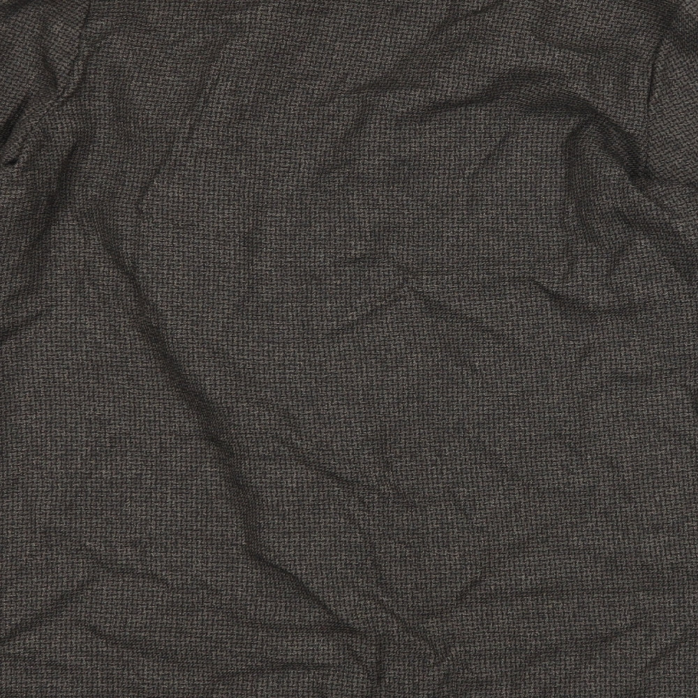 Primark Womens Grey Houndstooth  Jacket Blazer Size 10