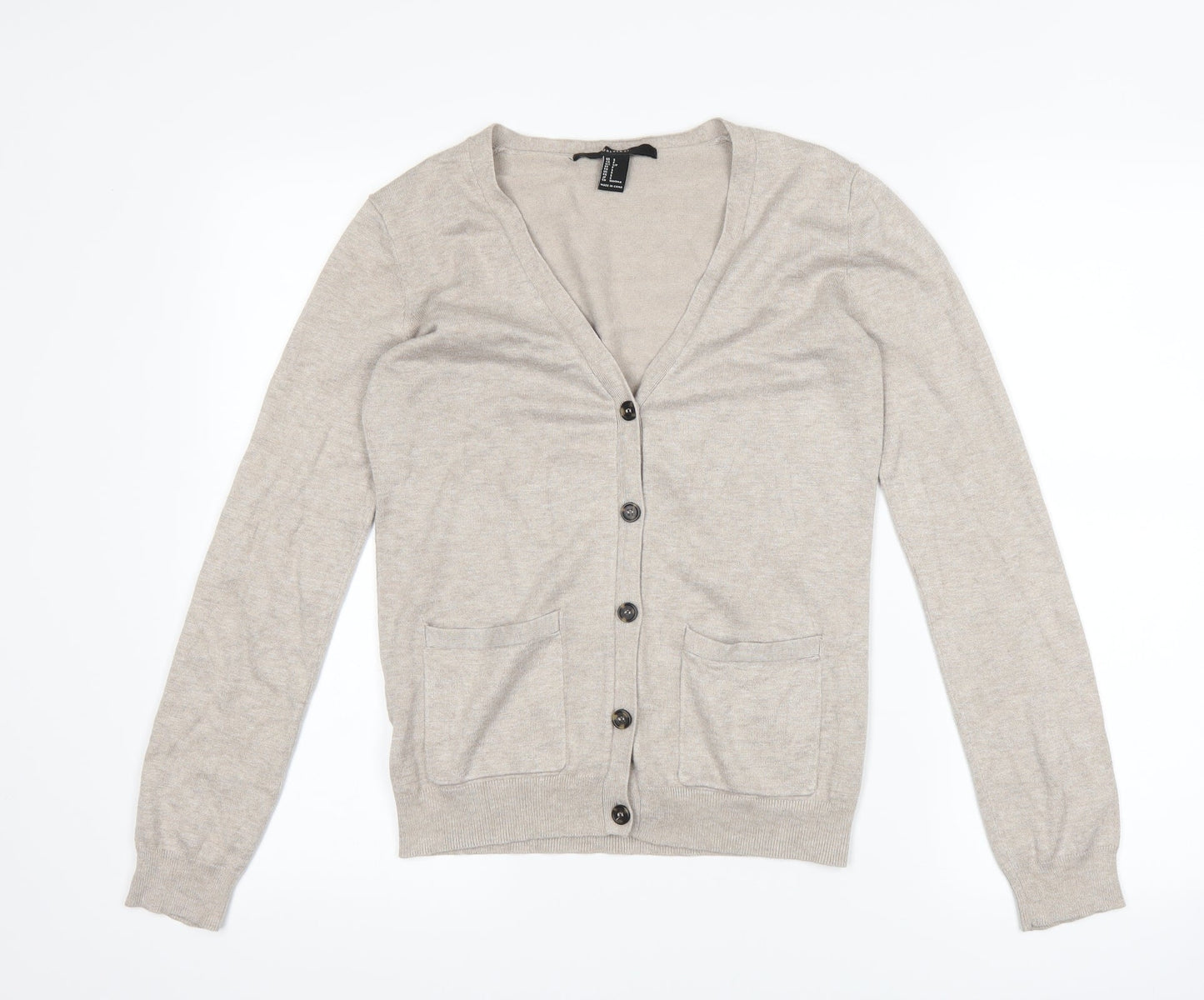 FOREVER 21 Womens Beige   Cardigan Jumper Size S