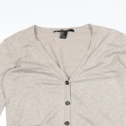 FOREVER 21 Womens Beige   Cardigan Jumper Size S