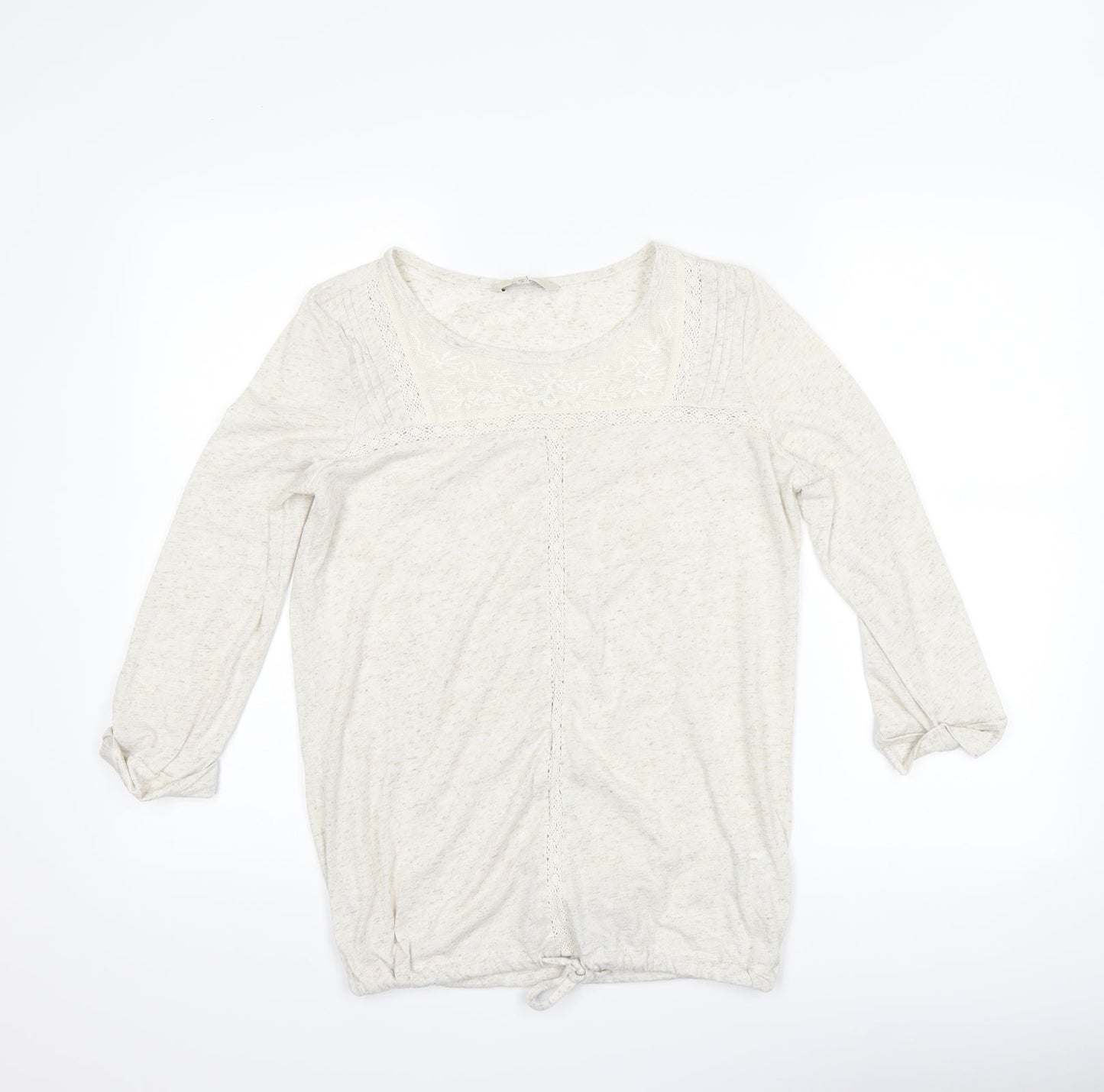 Womens UK Size 8 NEXT Beige Basic T-Shirt
