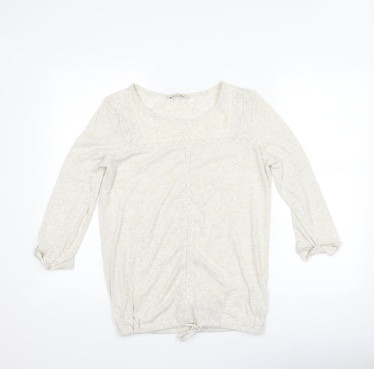 Womens UK Size 8 NEXT Beige Basic T-Shirt