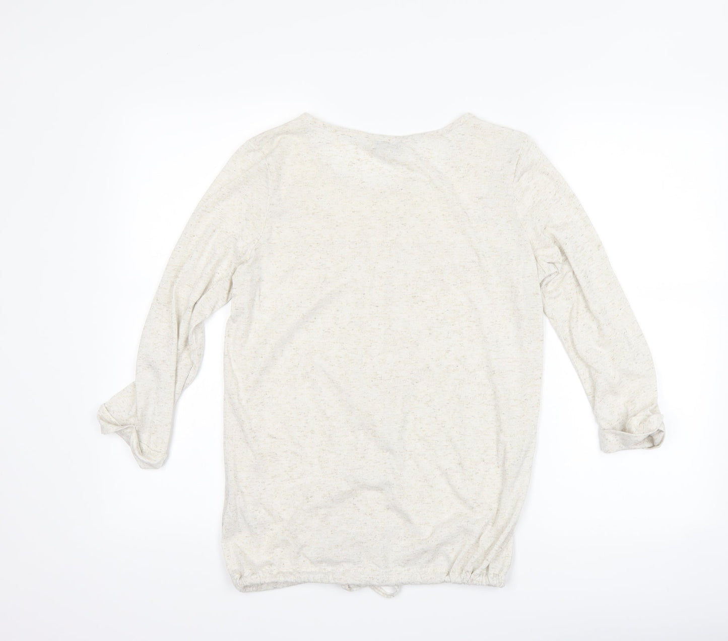 Womens UK Size 8 NEXT Beige Basic T-Shirt