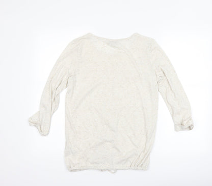 Womens UK Size 8 NEXT Beige Basic T-Shirt