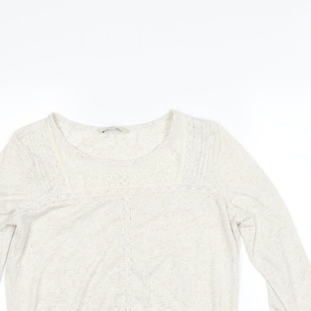 Womens UK Size 8 NEXT Beige Basic T-Shirt