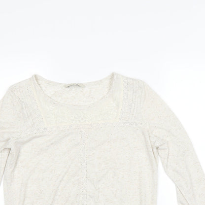 Womens UK Size 8 NEXT Beige Basic T-Shirt
