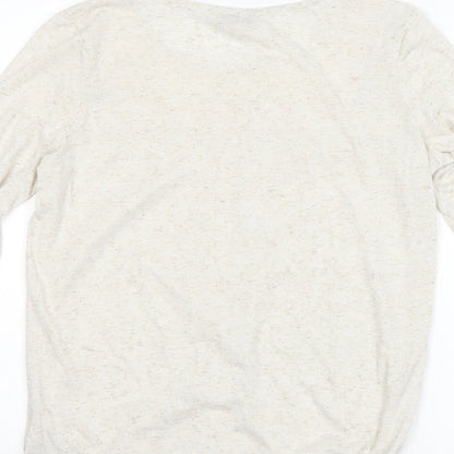 Womens UK Size 8 NEXT Beige Basic T-Shirt