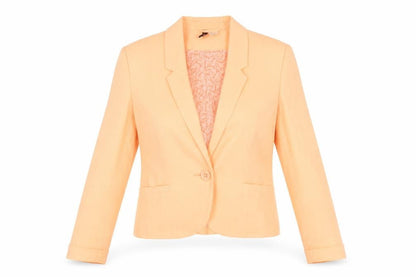 Womens UK Size 10 H&M Regular Orange Suit Jacket