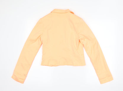 H&M Womens Orange   Jacket Suit Jacket Size 10  - neon