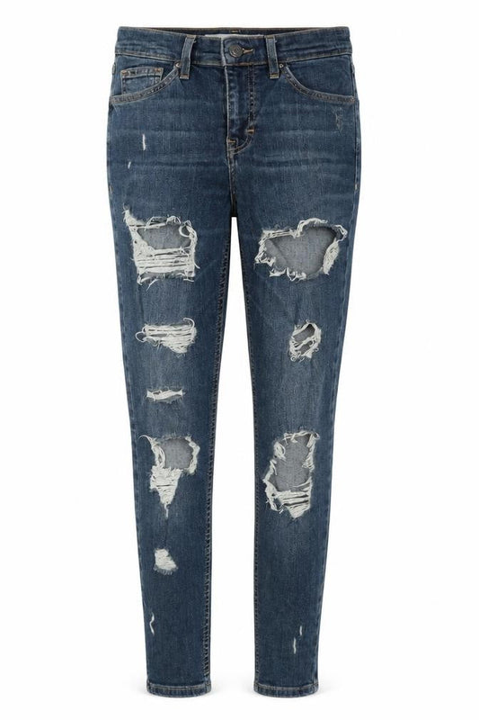 Womens UK Size 25 in Topshop Regular Fit Skinny Blue Jeans