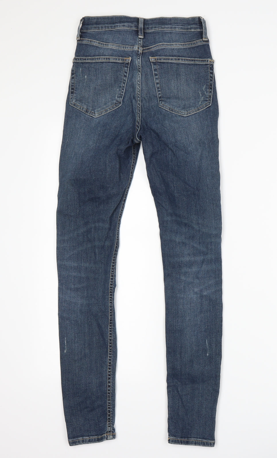 Topshop Womens Blue  Denim Skinny Jeans Size 25 L32 in