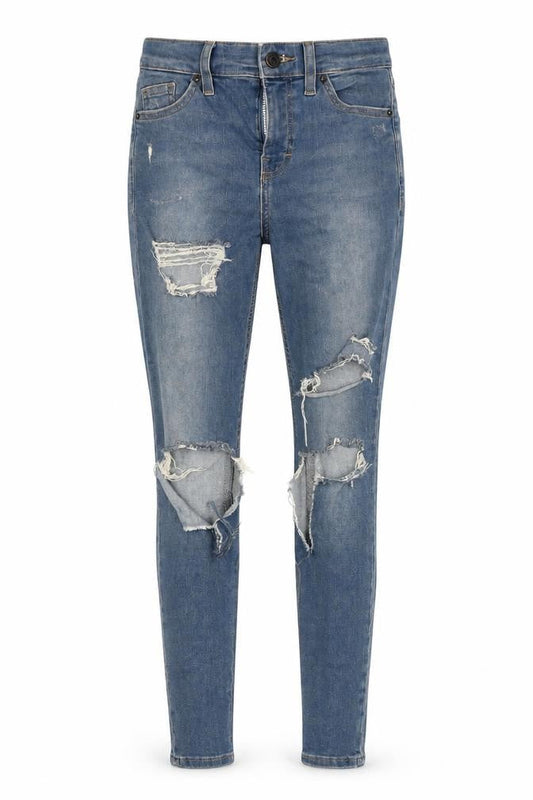 Womens UK Size 25 Topshop Regular Fit Skinny Blue Jeans