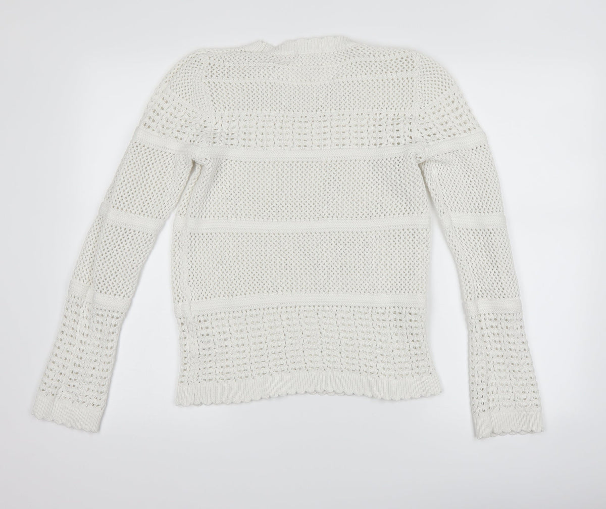 Tu Womens White   Pullover Jumper Size 14
