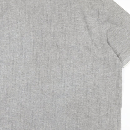 Lincoln Mens Grey Polka Dot   Polo Size L