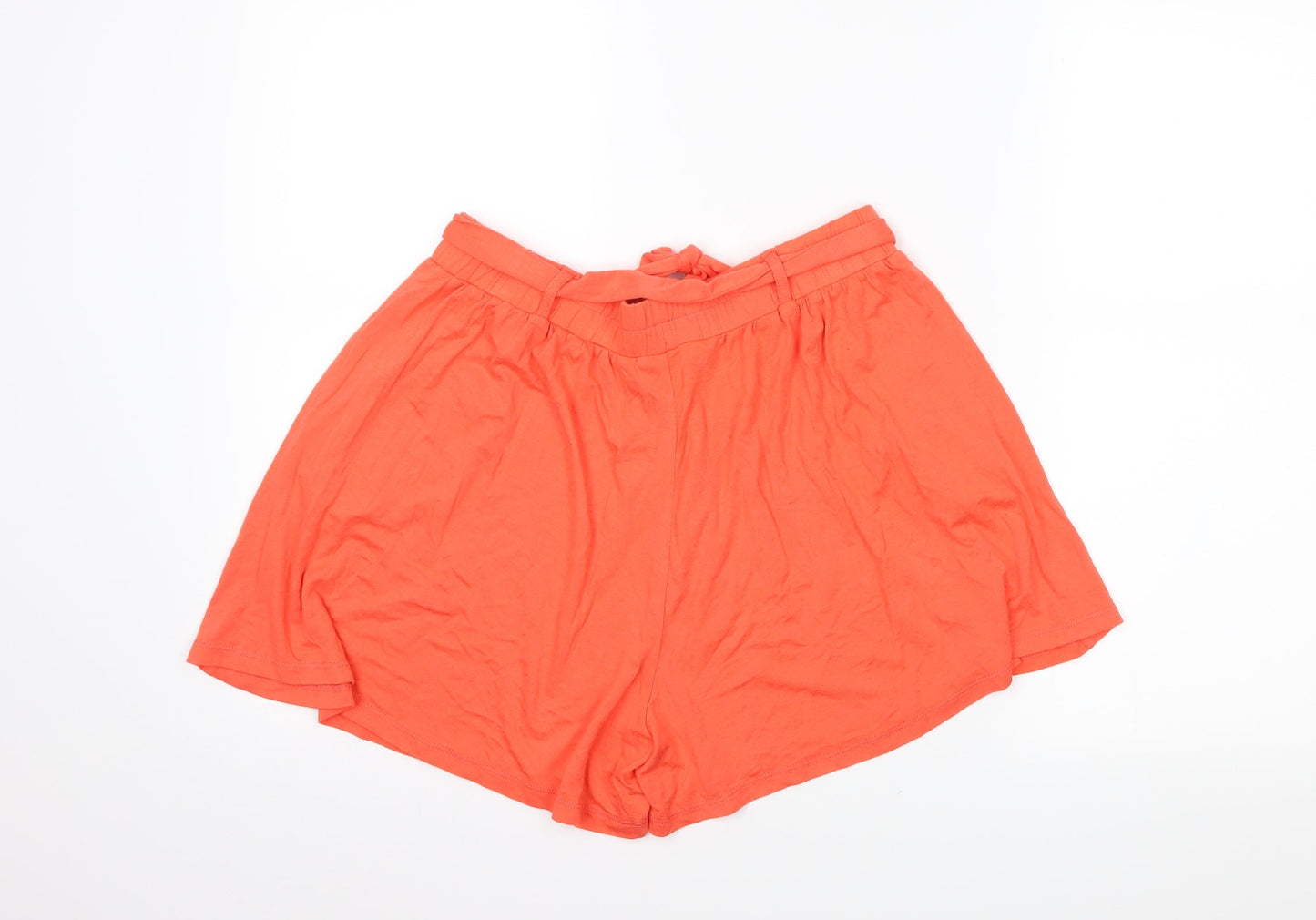 F&F Womens Orange   Skimmer Shorts Size 10