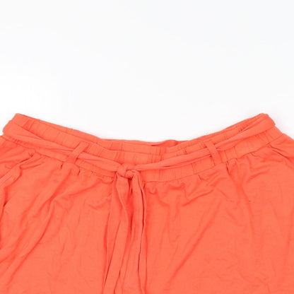 F&F Womens Orange   Skimmer Shorts Size 10