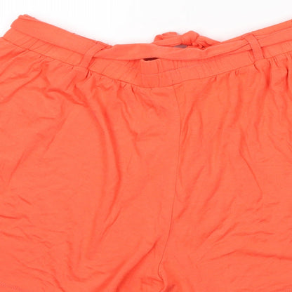 F&F Womens Orange   Skimmer Shorts Size 10