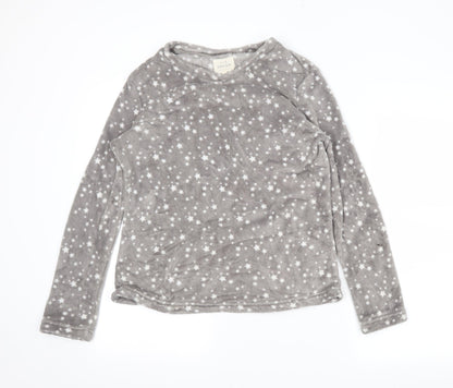 NEXT Womens Grey Solid  Top Pyjama Top Size M