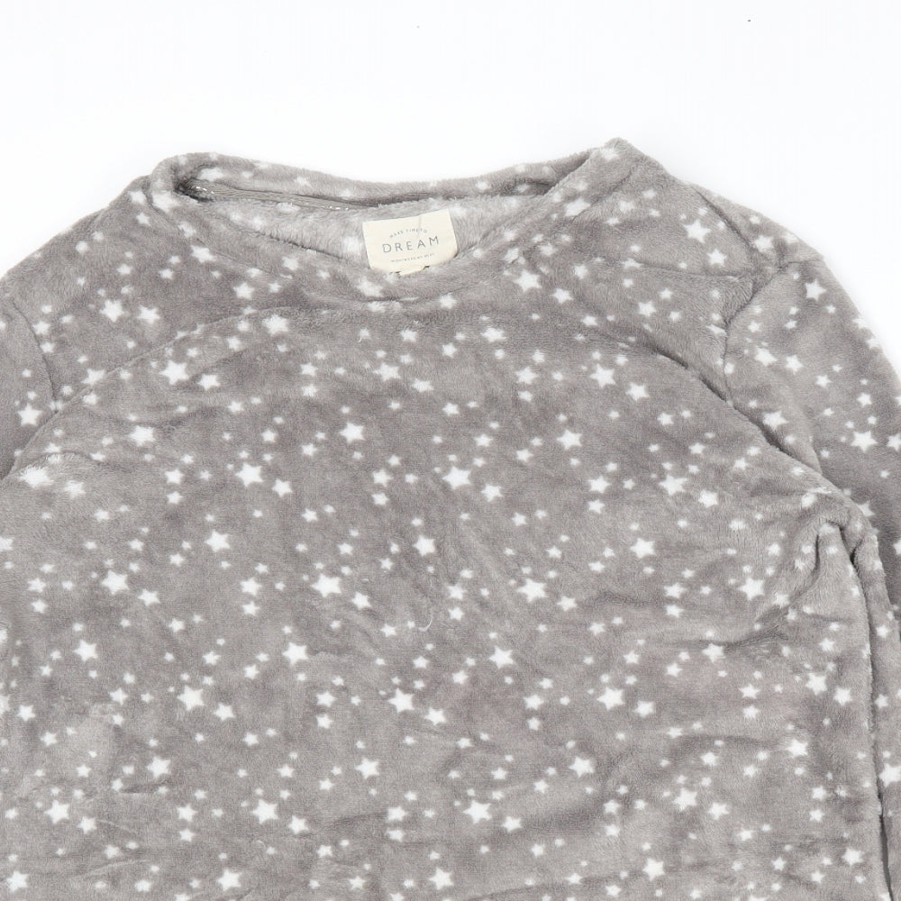NEXT Womens Grey Solid  Top Pyjama Top Size M