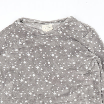 NEXT Womens Grey Solid  Top Pyjama Top Size M