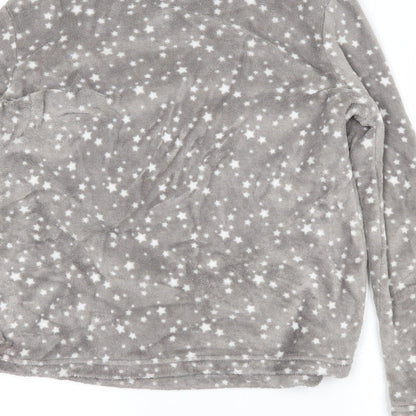 NEXT Womens Grey Solid  Top Pyjama Top Size M