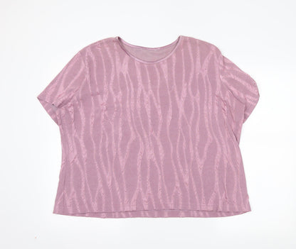 Womens UK Size XL Bonmarché Pink Basic Blouse