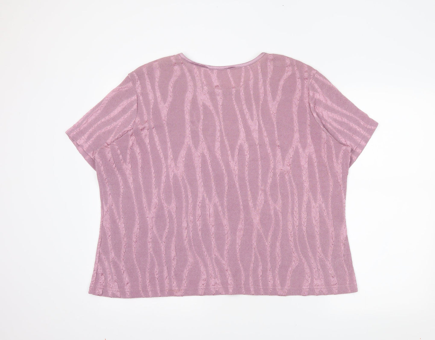 Womens UK Size XL Bonmarché Pink Basic Blouse