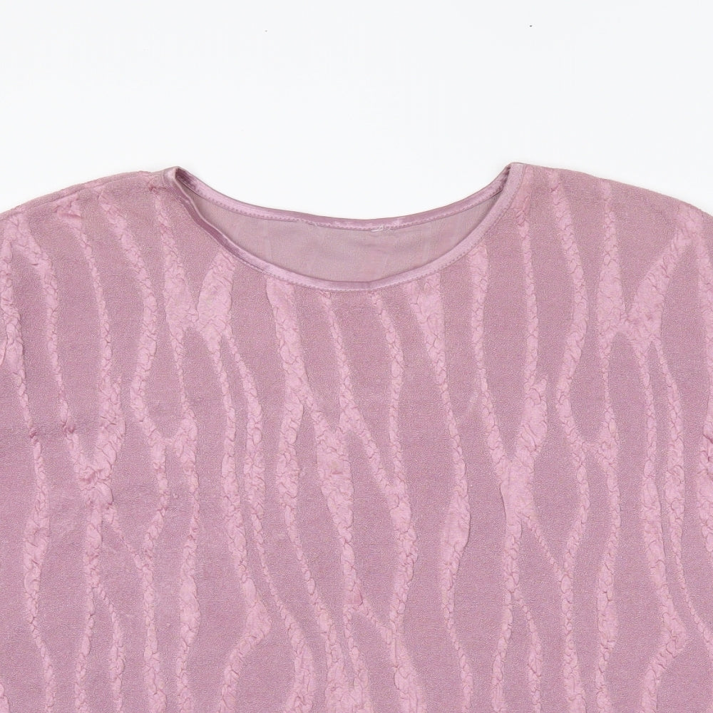 Womens UK Size XL Bonmarché Pink Basic Blouse